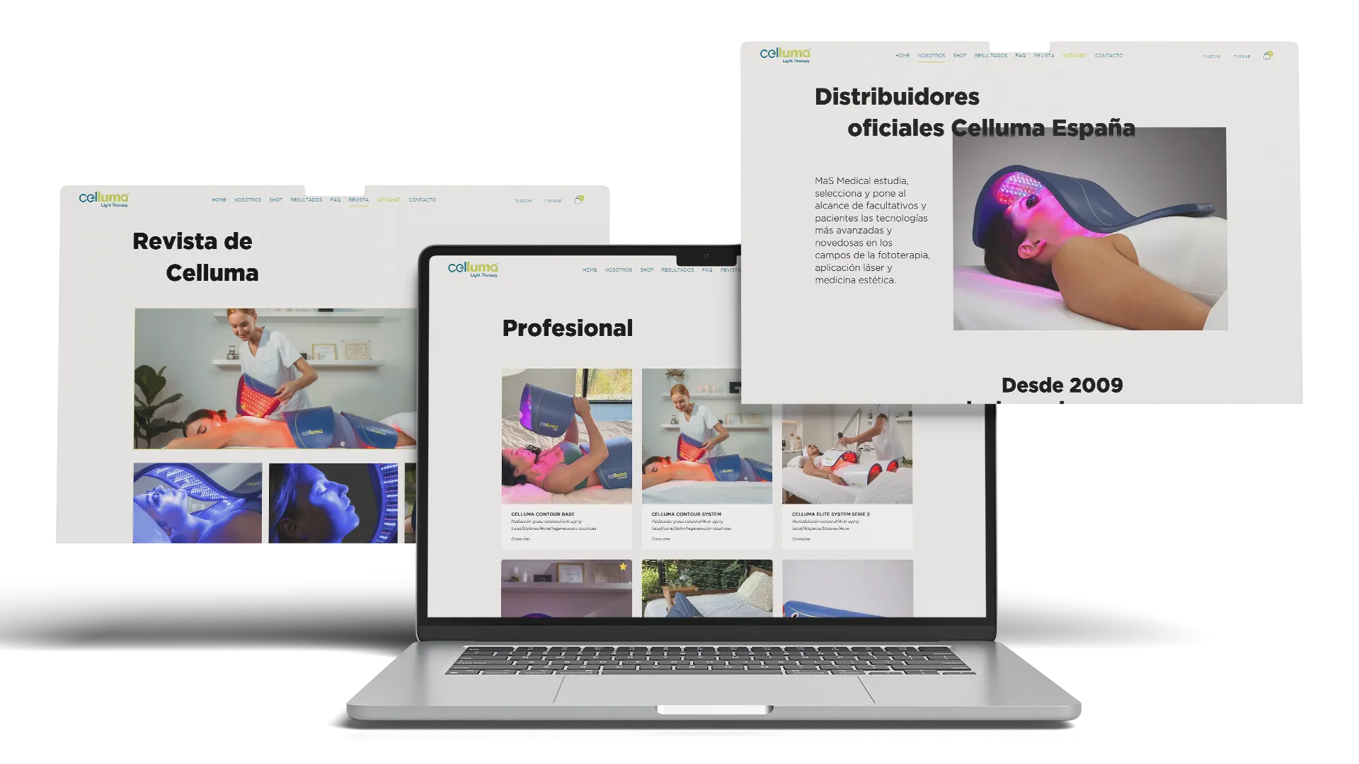 Celluma Spain — página de tratamiento educativa o listado de tienda